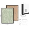 imageHAUS AND HUES Sage Green Wall Decor  Aesthetic Room Posters Dark Green Bedroom Art Dorm Wall Prints Black Framed 24quot x 36quotGreen Face Line