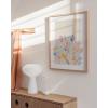 imageHAUS AND HUES Art Exhibition Poster  Danish Pastel Pink Posters for Room Aesthetic Geometric Wall Art Pink Art Prints Danish Pastel Decor Beige Frame 24x36Colorful Organic Shapes