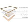 imageHAUS AND HUES Art Exhibition Poster  Danish Pastel Pink Posters for Room Aesthetic Geometric Wall Art Pink Art Prints Danish Pastel Decor Beige Frame 24x36Colorful Organic Shapes