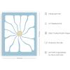 imageHAUS AND HUES Blue Aesthetic Daisy Artwork  Indie Posters for Room Aesthetic Trendy Danish Pastel Decor Unframed 16x20