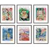 imageHAUS AND HUES Matisse Poster Set  Minimalist Poster Set for Room Aesthetic Frameable Wall Art Frameable Modern Art Black Frame 11x14Summer Matisse
