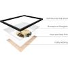 imageHAUS AND HUES Wall Art Set of 4  Abstract Minimalist Modern Art Decor Neutral Wall Art Black Framed 11x14 Bathroom Bedroom Dining Room Hallway Kitchen Living Room OfficeAbstract Circles
