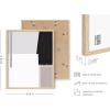 imageHAUS AND HUES Wall Art Set of 4  Abstract Minimalist Modern Art Decor Neutral Wall Art Black Framed 11x14 Bathroom Bedroom Dining Room Hallway Kitchen Living Room OfficeShapes  Strokes