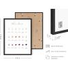 imageHAUS AND HUES Wine Poster  Wine Prints and Wall Art for Kitchen Bar Decor and Home Guide Beige Frame 12x16Wine