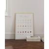 imageHAUS AND HUES Wine Poster  Wine Prints and Wall Art for Kitchen Bar Decor and Home Guide Beige Frame 12x16Wine