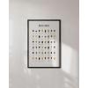 imageHAUS AND HUES Wine Poster  Wine Prints and Wall Art for Kitchen Bar Decor and Home Guide Black Frame 16x20Beer