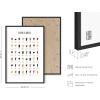 imageHAUS AND HUES Wine Poster  Wine Prints and Wall Art for Kitchen Bar Decor and Home Guide Black Frame 16x20Beer