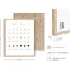 imageHAUS AND HUES Wine Poster  Wine Prints and Wall Art for Kitchen Bar Decor and Home Guide Black Frame 16x20Wine