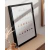imageHAUS AND HUES Wine Poster  Wine Prints and Wall Art for Kitchen Bar Decor and Home Guide Black Frame 24x36Wine
