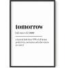 imageHAUS AND HUES Wine Prints Wall Art  Funny Wall Decor Wine Quotes Wall Decor Funny Posters for College Posters for Dorms Funny Wall Prints Bar Decor Unframed 12x16Tomorrow