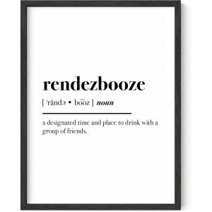 imageHAUS AND HUES Wine Prints Wall Art  Funny Wall Decor Wine Quotes Wall Decor Funny Posters for College Posters for Dorms Funny Wall Prints Bar Decor Unframed 12x16Rendezbooze