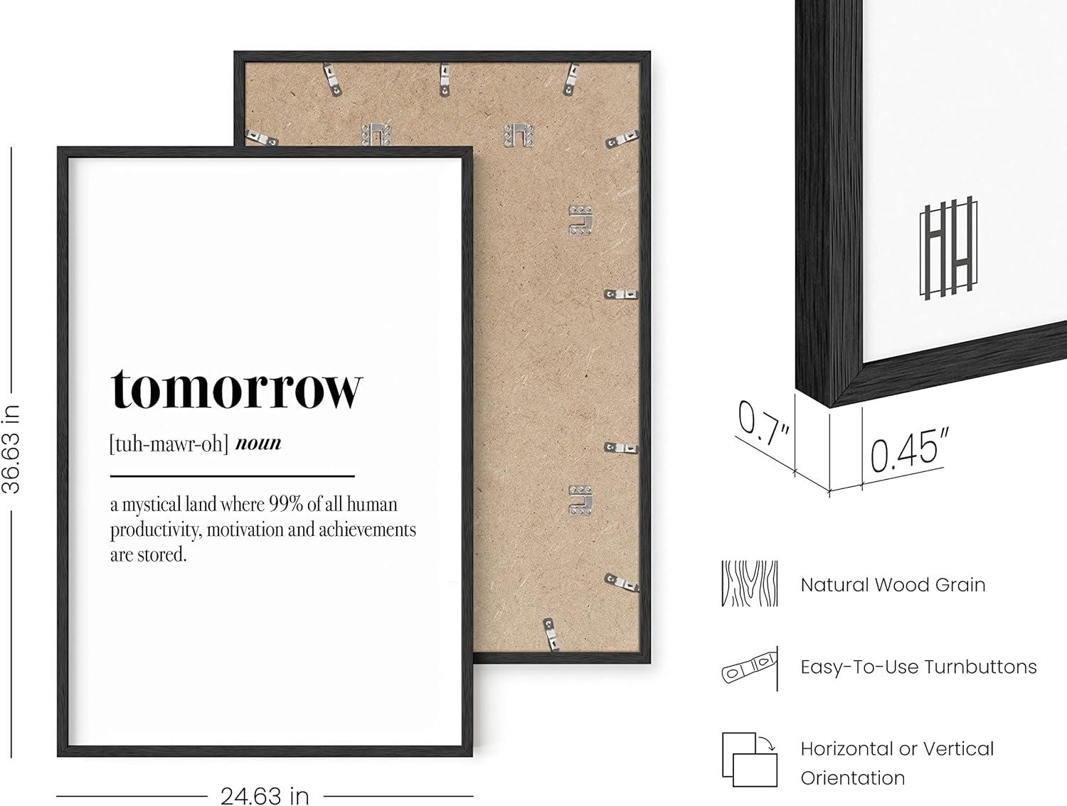 imageHAUS AND HUES Funny Dorm Posters  Quotes Wall Decor for College Dorm Room Motivational Poster Office Decor for Women Cubicle Wall Decor UNFRAMED 12quotx16quotTomorrow