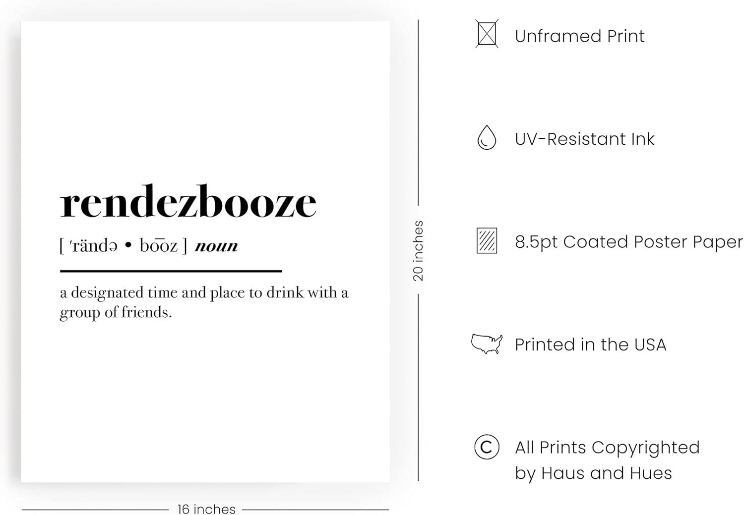 imageHAUS AND HUES Funny Dorm Posters  Quotes Wall Decor for College Dorm Room Motivational Poster Office Decor for Women Cubicle Wall Decor UNFRAMED 12quotx16quotRendezbooze