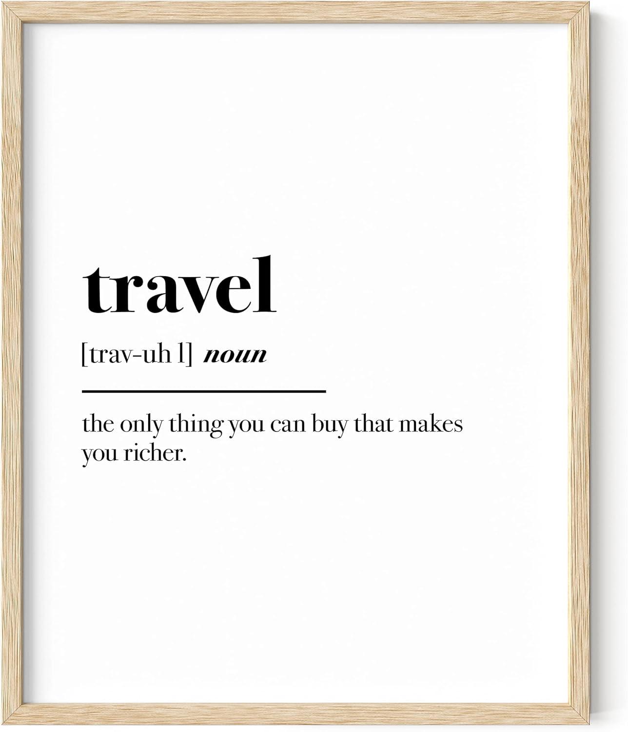 imageHAUS AND HUES Funny Dorm Posters  Quotes Wall Decor for College Dorm Room Motivational Poster Office Decor for Women Cubicle Wall Decor UNFRAMED 12quotx16quotTravel