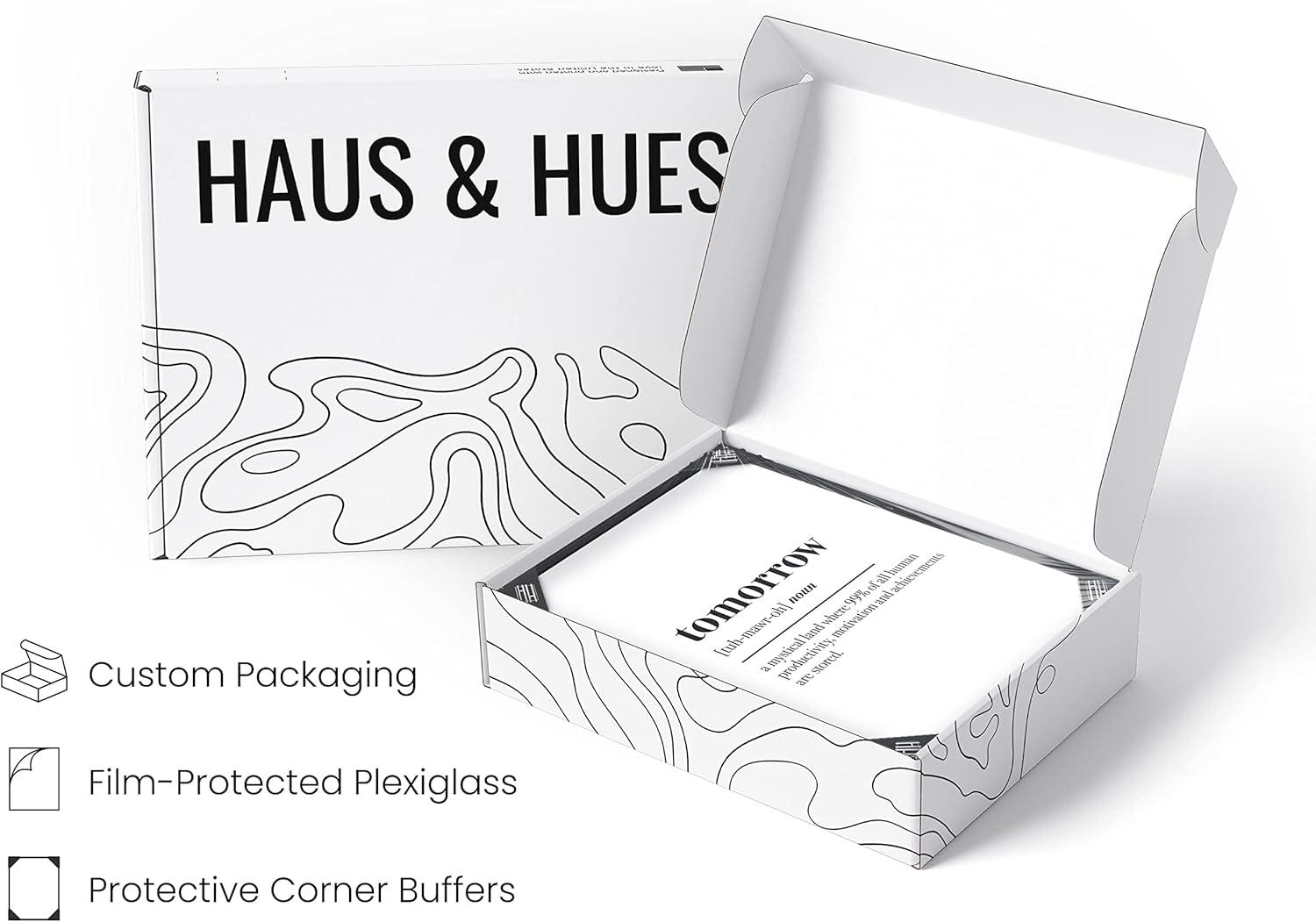 imageHAUS AND HUES Funny Dorm Posters  Quotes Wall Decor for College Dorm Room Motivational Poster Office Decor for Women Cubicle Wall Decor UNFRAMED 12quotx16quotTomorrow