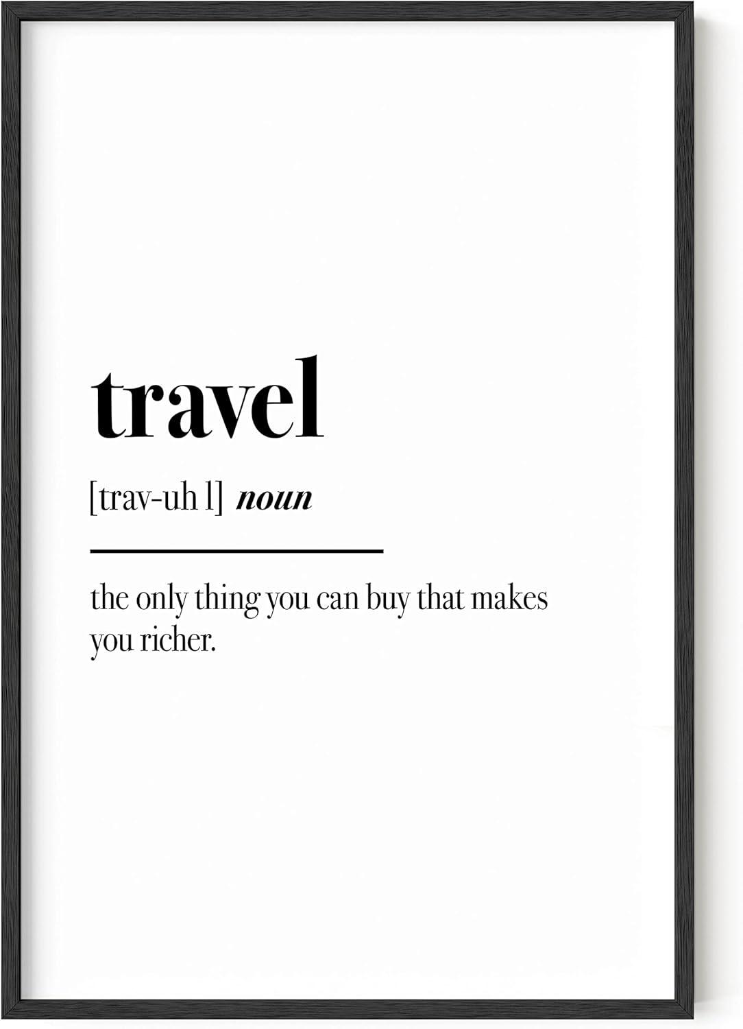 imageHAUS AND HUES Home Office Wall Decor  Funny Wall Art for Office Cubicle Wall Decor Funny Office Decorations for Work Funny Cubicle Decor Wall Sayings for Office Meeting Framed Beige 16x20Travel