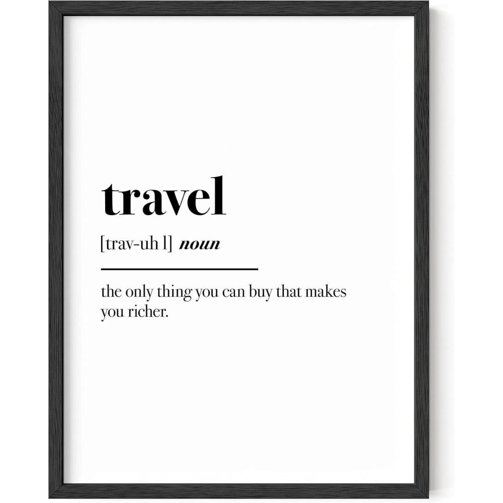 imageHAUS AND HUES Funny Dorm Posters  Quotes Wall Decor for College Dorm Room Motivational Poster Office Decor for Women Cubicle Wall Decor UNFRAMED 12quotx16quotTravel