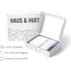 imageHAUS AND HUES Abstract Blue Art  Set of 4 Abstract Art Wall Decor for Living Room Watercolor Prints Wall Art Navy Blue Wall Art Black Frame 11x14Multi Watercolor
