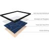 imageHAUS AND HUES Abstract Blue Art  Set of 4 Abstract Art Wall Decor for Living Room Watercolor Prints Wall Art Navy Blue Wall Art Black Frame 11x14Navy Geometric Shapes