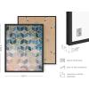 imageHAUS AND HUES Abstract Blue Art  Set of 4 Navy Blue Prints Modern Paintings and Wall Art for Home Decor Unframed 11x14Geometric