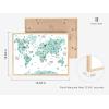 imageHAUS AND HUES Animal World Map Art Print  12quotx16quot  Framed Beige