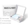 imageHAUS AND HUES Beach Decor and Art Prints  Set of 4 Coastal Wall Art CaliforniaInspired Beach Posters for Home Bathroom or Bedroom Black Frame 11x14Blue