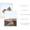 imageHAUS AND HUES Beach Posters  Set of 6 Beach Art Prints Coastal Wall Art Beige Frame 16x20Beige
