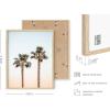 imageHAUS AND HUES Beach Posters  Set of 6 Beach Art Prints Coastal Wall Art Beige Frame 16x20Beige