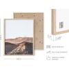 imageHAUS AND HUES Beach Posters  Set of 6 Beach Art Prints Coastal Wall Art Beige Frame 16x20Beige