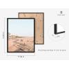 imageHAUS AND HUES Beach Posters  Set of 6 Beach Art Prints Coastal Wall Art Beige Frame 16x20Beige