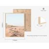 imageHAUS AND HUES Beach Posters  Set of 6 Beach Art Prints Coastal Wall Art Beige Frame 16x20Beige