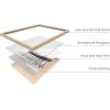 imageHAUS AND HUES Beach Posters  Set of 6 Beach Art Prints Coastal Wall Art Beige Frame 16x20Black and White
