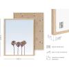 imageHAUS AND HUES Beach Posters  Set of 6 Beach Art Prints Coastal Wall Art Beige Frame 16x20Blue