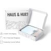 imageHAUS AND HUES Beach Posters  Set of 6 Beach Art Prints Coastal Wall Art Beige Frame 16x20Blue