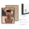 imageHAUS AND HUES Black Woman Wall Art  Set of 6 Black Girl Magic Prints Women of Color Art FashionInspired Wall Decor Unframed 11x14Black Framed