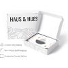 imageHAUS AND HUES Black and White Abstract Wall Art Set of 4  Modern Monochrome Prints Minimalist Wall Decor for Living Room and Home Black Frame 16x20Abstract Horizon
