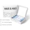 imageHAUS AND HUES Black and White Abstract Wall Art Set of 4  Modern Monochrome Prints Minimalist Wall Decor for Living Room and Home Black Frame 16x20Blue Tie Dye