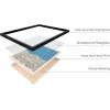 imageHAUS AND HUES Blue Abstract Wall Art  Set of 4 Watercolor Prints Abstract Blue Art Abstract Wall Art with Frame Abstract Art Wall Decor Watercolor Art Prints Black Frame 16x20Colors  Lines
