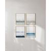 imageHAUS AND HUES Blue Abstract Wall Art  Set of 4 Watercolor Prints Abstract Blue Art Abstract Wall Art with Frame Abstract Art Wall Decor Watercolor Art Prints Black Frame 16x20Multi Watercolor