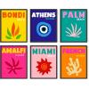 imageHAUS AND HUES Bright City Art Print Set of 616x20Travel