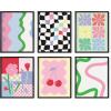 imageHAUS AND HUES Bright City Set Prints 1100quot x 1400quot Black Framed Travel GalleryDanish Pastel