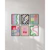 imageHAUS AND HUES Bright City Set Prints 1100quot x 1400quot Black Framed Travel GalleryDanish Pastel