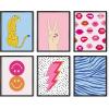imageHAUS AND HUES Bright City Set Prints 1100quot x 1400quot Black Framed Travel GalleryPreppy Gallery