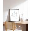 imageHAUS AND HUES Dove of Peace Picasso Wall Art  Pablo Picasso Line Drawing Artwork Modern Dove Poster Classic Print for Living Room Kitchen and Office Walls Beige Frame 12x16Dove of Peace