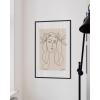 imageHAUS AND HUES Dove of Peace Picasso Wall Art  Pablo Picasso Line Drawing Artwork Modern Dove Poster Classic Print for Living Room Kitchen and Office Walls Beige Frame 12x16Picasso Woman