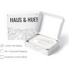 imageHAUS AND HUES Fashion Wall Art Set  Glam Purple Decor Designer Aesthetic Prints for Bedroom Black Frame 24x36 Set of 3Gray Line Art