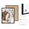 imageHAUS AND HUES Frame Barn Wall Art  Blue Wall Decor Modern Farmhouse Wall Decor Rustic Wall Art Barn Pictures Country Room Decor Beige Frame 11x14Cooltoned Farmhouse