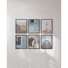 imageHAUS AND HUES Frame Barn Wall Art  Blue Wall Decor Modern Farmhouse Wall Decor Rustic Wall Art Barn Pictures Country Room Decor Beige Frame 11x14Cooltoned Farmhouse
