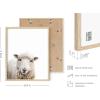 imageHAUS AND HUES Frame Barn Wall Art  Blue Wall Decor Modern Farmhouse Wall Decor Rustic Wall Art Barn Pictures Country Room Decor Beige Frame 11x14Farm Animals