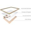 imageHAUS AND HUES Frame Barn Wall Art  Blue Wall Decor Modern Farmhouse Wall Decor Rustic Wall Art Barn Pictures Country Room Decor Beige Frame 11x14Farm Animals